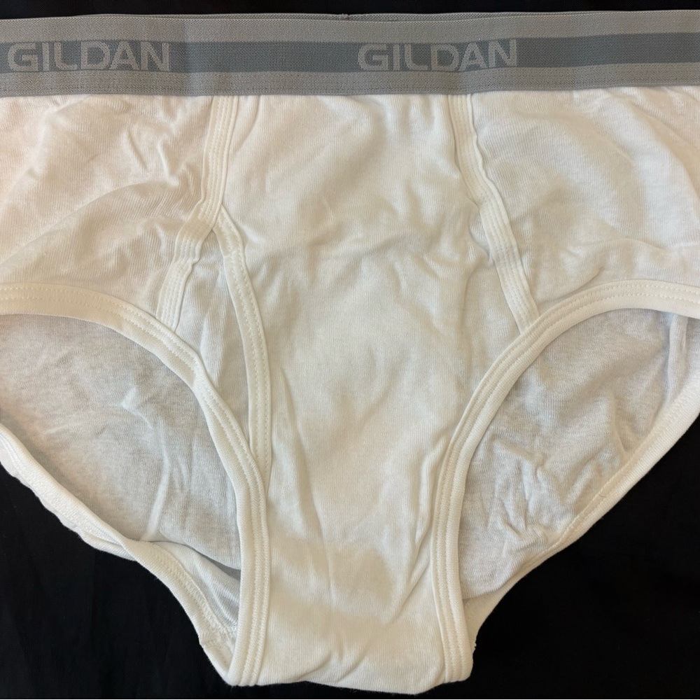 Gildan Men's Classic White Brief